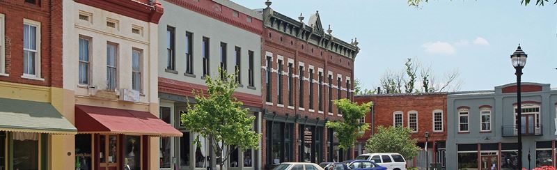 A town